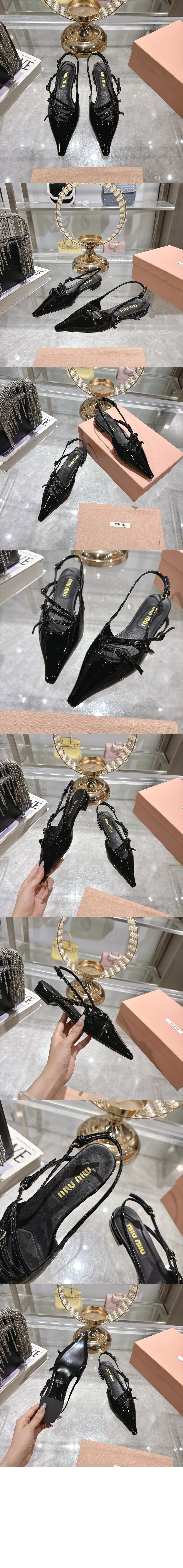 미러급레플리카사이트 | 명품레플리카 전문 쇼핑몰  | 딥퀄 - 가죽 슬링백 발레리나 5F476E &gt; 미우미우