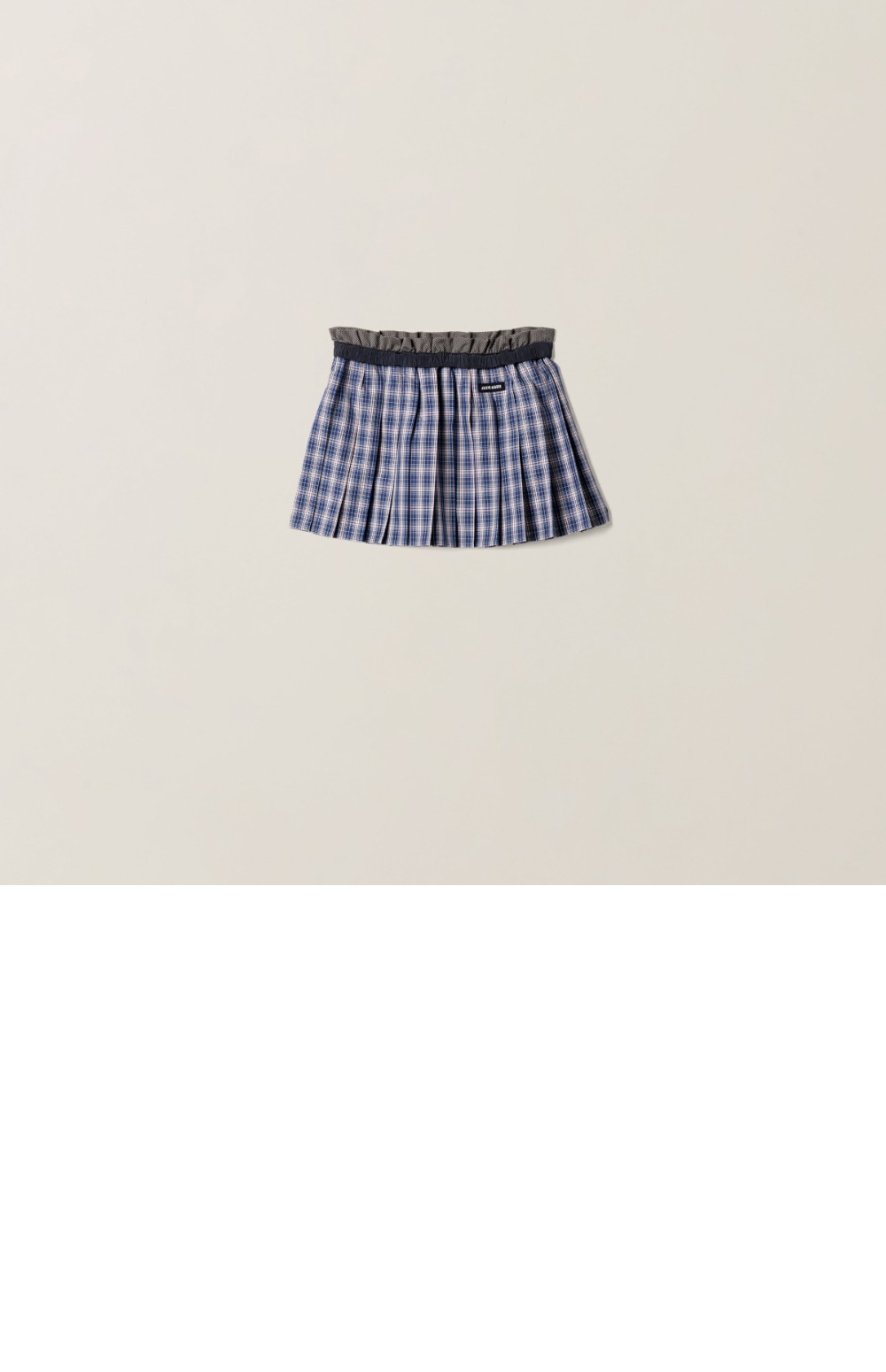 미러급레플리카사이트 | 명품레플리카 전문 쇼핑몰  | 딥퀄 - 플리츠 체크 미니스커트 &gt; 미우미우