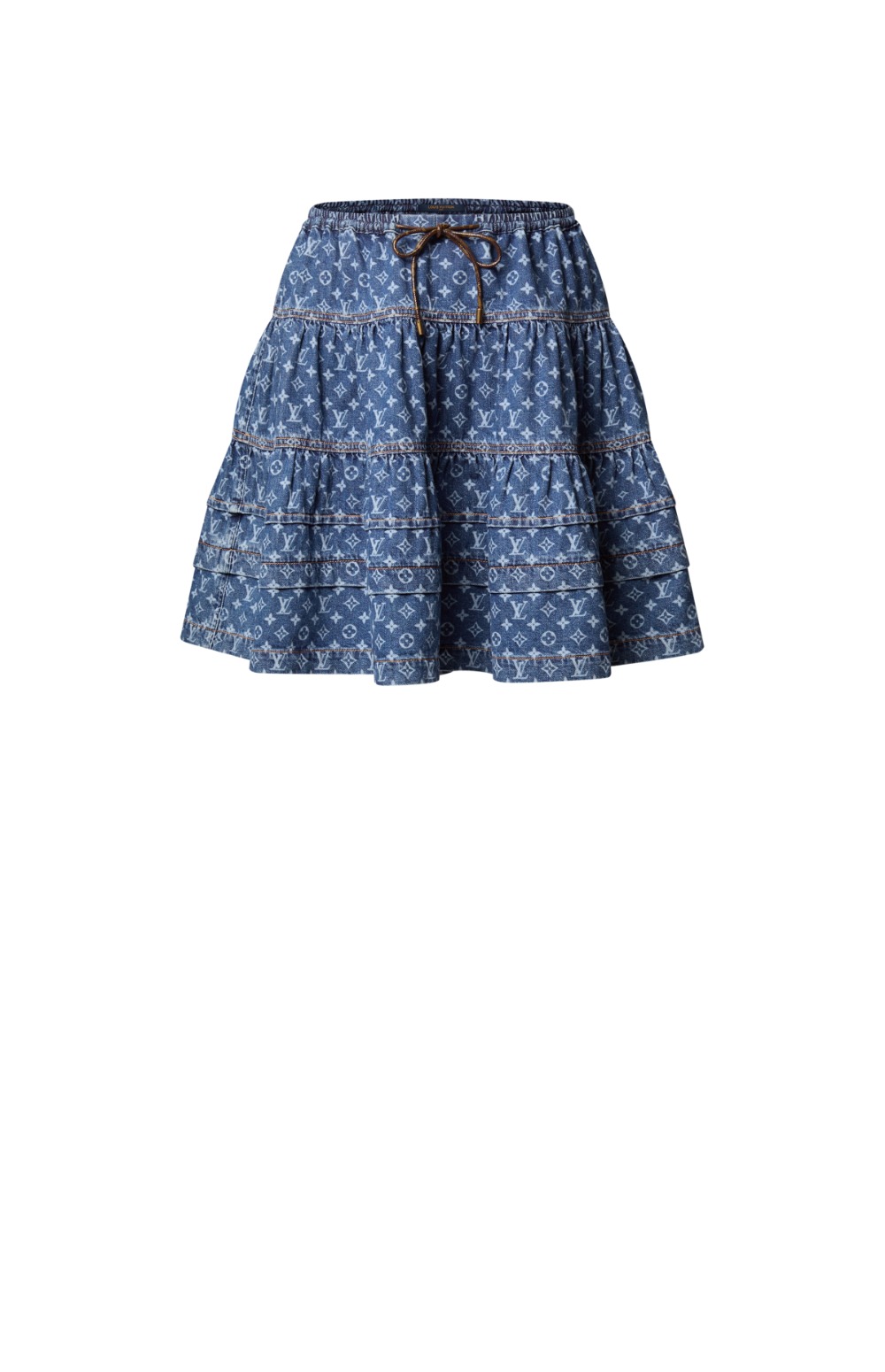 미러급레플리카사이트 | 명품레플리카 전문 쇼핑몰  | 딥퀄 - 모노그램 데님 티어드 스커트 &gt; 루이비통