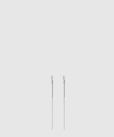 메탈 소재의 CASSANDRE 스레더 이어링 618031