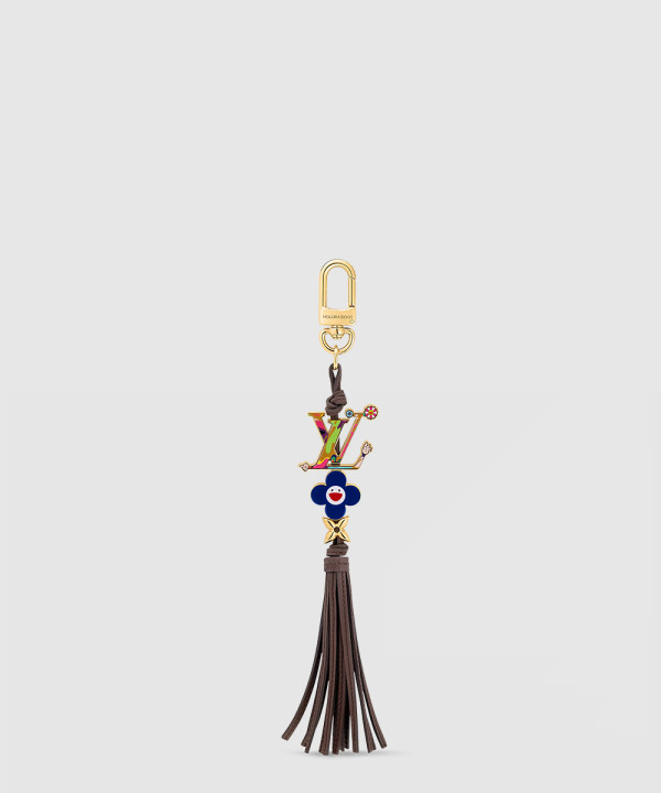 LV X TM LV 블룸 슈퍼플랫 키 홀더 M02462