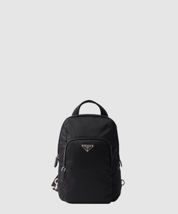 Re-Nylon 사피아노 레더 백팩 2VZ116